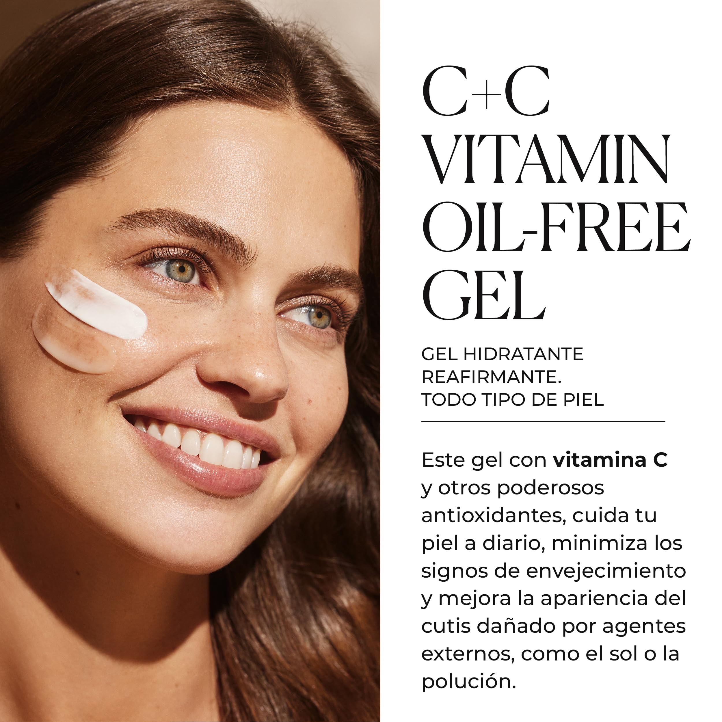 Natura Bissé C+C Vitamin Oil-Free Gel | Crema Facial Hidratante y Reafirmante en Gel para Todo Tipo de Pieles con Vitamina C y Colágeno | 75 ml