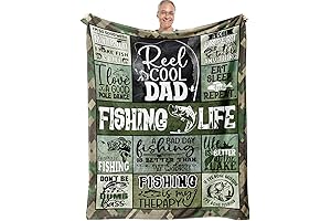 Personalized Fishing Gifts for Dad: Memories to Last a Lifetime Embroidered Blanket