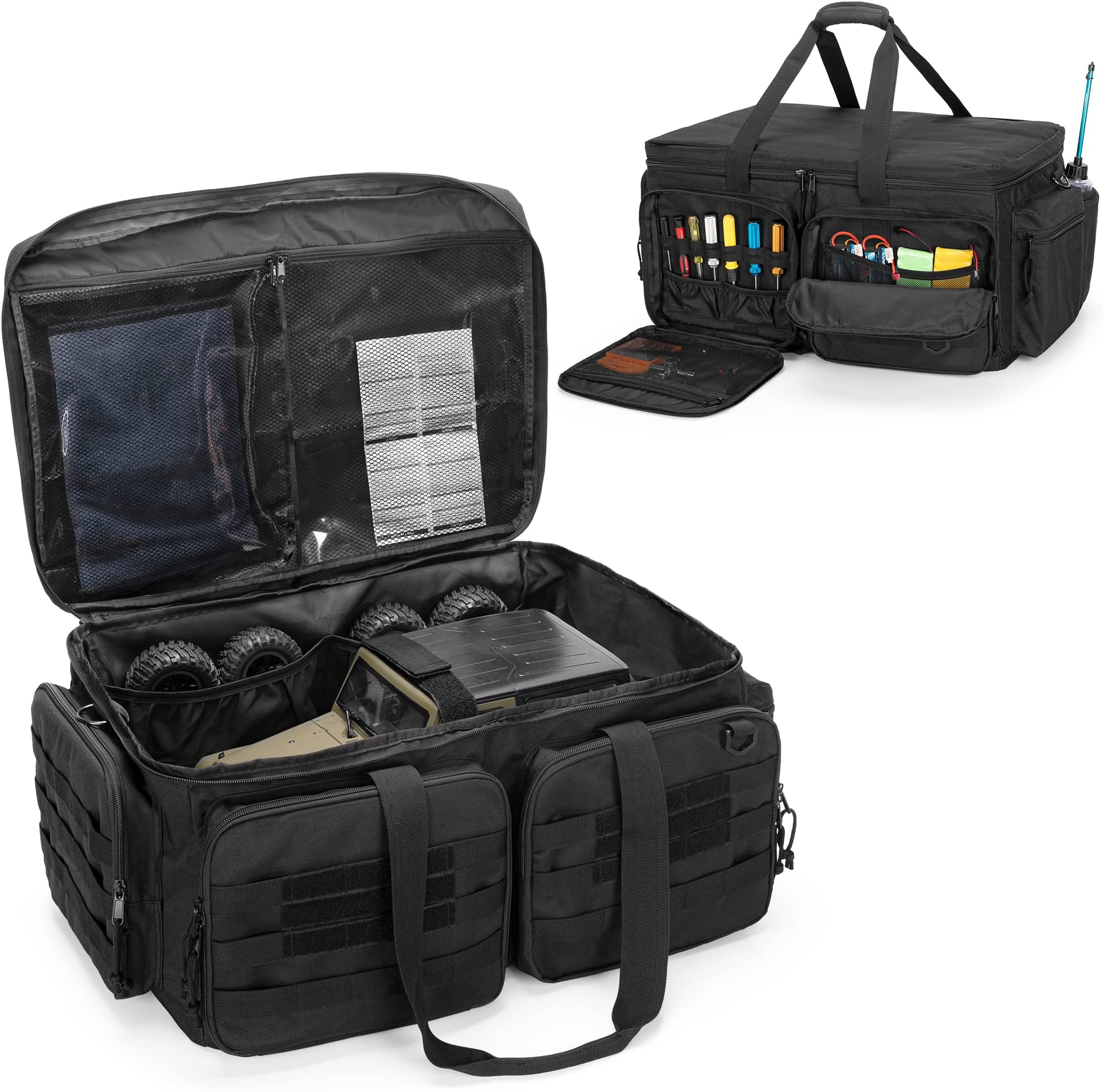 GOBUROS RC Storage Bag for 1/8 and 1/10 Car