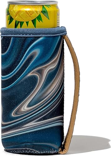 GoCuff - Fundas delgadas para puños, aislantes reutilizables con asa lata de neopreno con mangas aisladas para refrescos, bebidas energéticas,