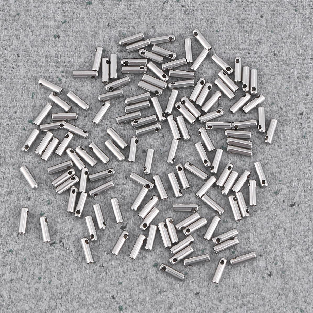 Stainless Steel Cord Ends 100 Pcs for Jewelry Chain Connector