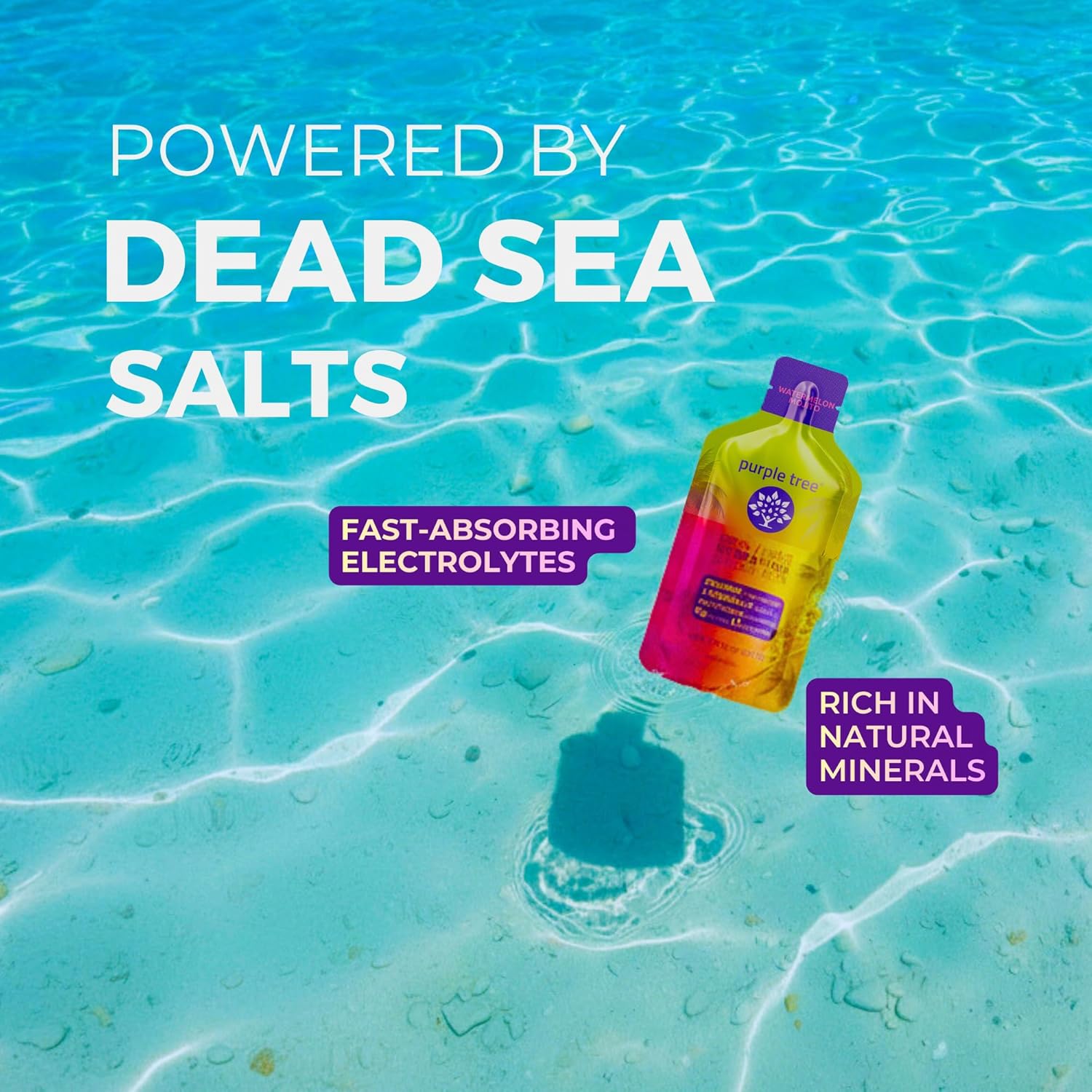 purple tree Organic Electrolyte Hydration Packets, Zero Sugar, Sea Salts, Daily IV Hydrate Packs for Rapid Rehydration Relief - Water Drink Mix, Variety Pack, 15 Units - Image 4