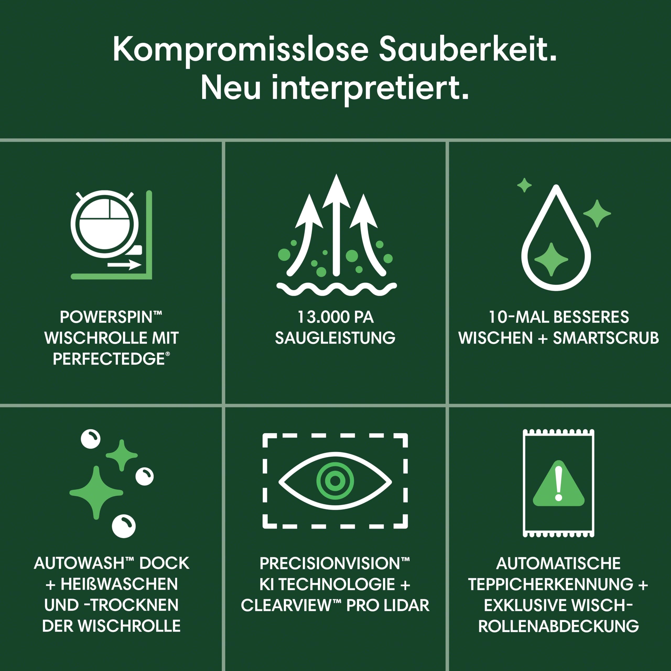 iRobot Roomba Max 706 Combo Saugroboter + AutoWash Dock: erweitertem Zubehör, ausfahrbare, selbstreinigende Wischrolle, Doppelbürsten, Selbstentleerung, Heißwäsche und Trocknung, umfährt Hindernisse