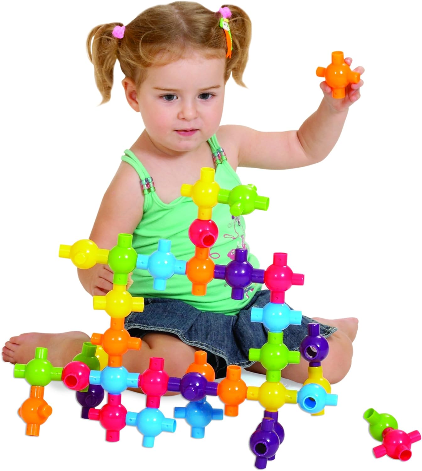 BSM Edushape- Kiddy Connect Interlocking Pieces Construction Game, Ed 829036, Multi-Coloured