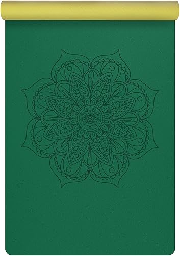 Yoga Mat PU Travel Yoga Mat, Non Slip Exercise Mat with Carry Bag, All-Purpose Fitness Mat with High Density Anti-Tear Surface for Women, Ideal for