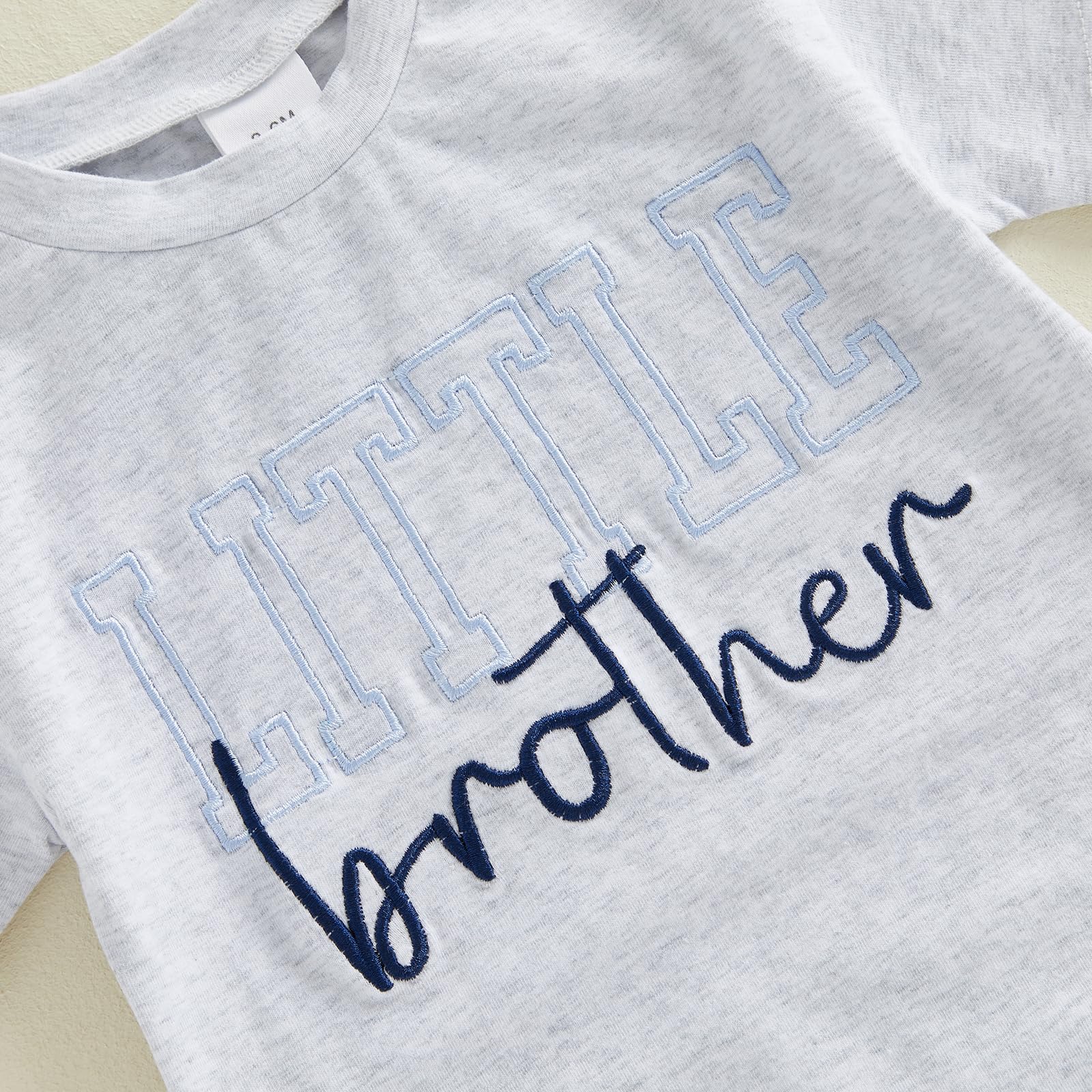Bambino Bambino Bambino Vestiti Estivi Piccolo Fratello Grande Fratello Abiti Corrispondenti Neonato Manica Corta Body Bambini T-shirt Lettere Ricamo Top