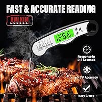 Vista 2 de AWLKIM® Termómetro Digital para Carne - Termómetro de Alimentos de Lectura Instantánea Rápida para Cocinar, Hacer Dulces, Parrilla Exterior