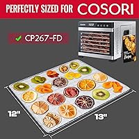 Vista 2 de GUCUJI Silicone Dehydrator Sheets for COSORI CP267-FD, 12x13 Inch Non-Stick BPA Free, Pack of 6 (Premium Reusable Food Dehydrator Mesh Mats)