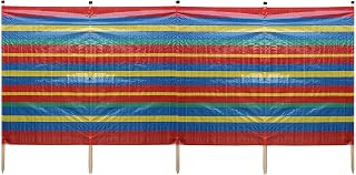 Carousel Home 5 Pole Extra Tall Beach Windbreaker | Camping Windbreak Windshield For Beach | Wind Shield Beach Screen