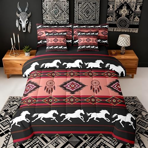 Castle Fairy Boho Tribal Reversible 7 Pieces Comforter Set F