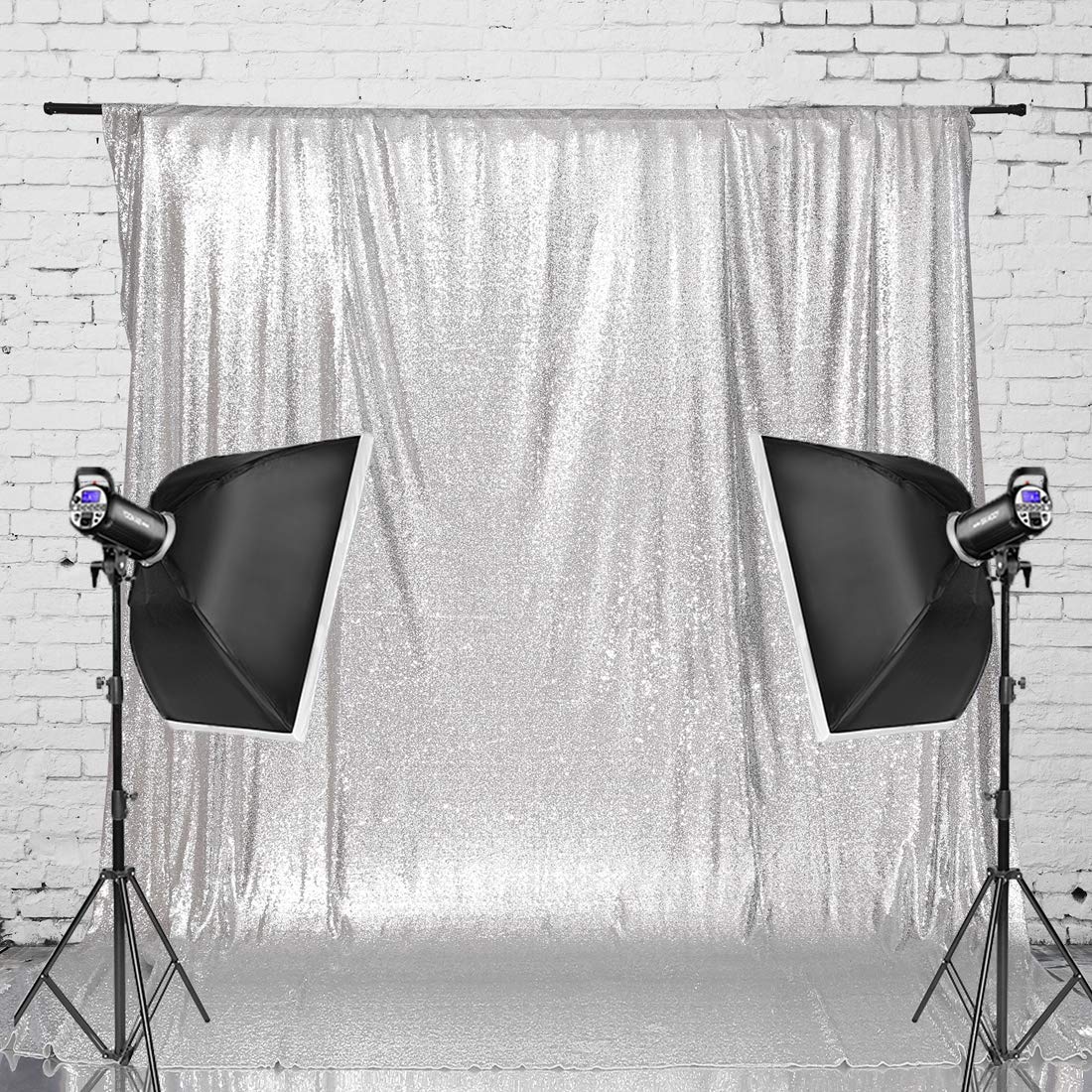 Sequin Backdrop 183x243cm Iridescent Shinny Sequin Photography Backdrop Party Prom Wedding Youtobe Banquet Photo Background (6x8 feet) — view 47