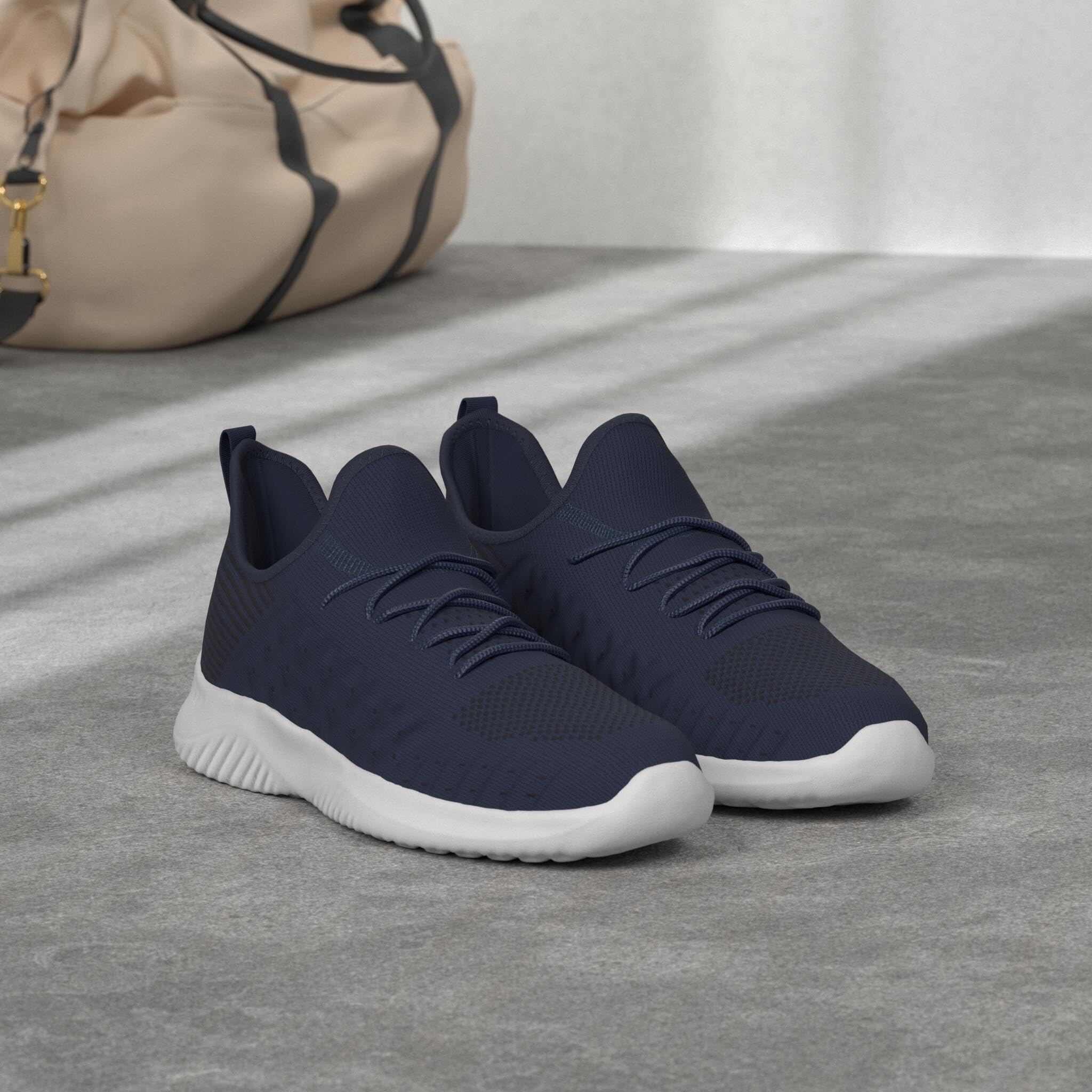 Feethit Chaussures de marche à enfiler légères et respirantes pour homme, bleu, 44.5 EU