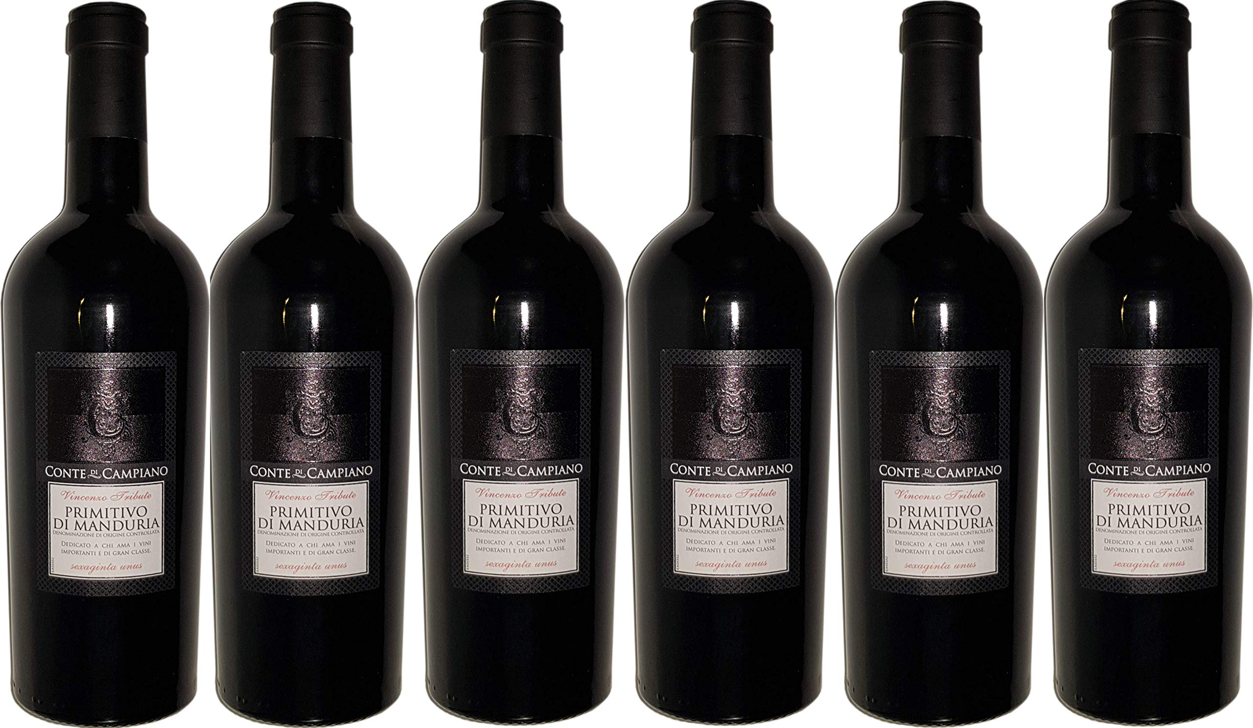 6x 0,75l Conte di Campiano - Primitivo di Manduria D.O.C Sexaginta Unus
