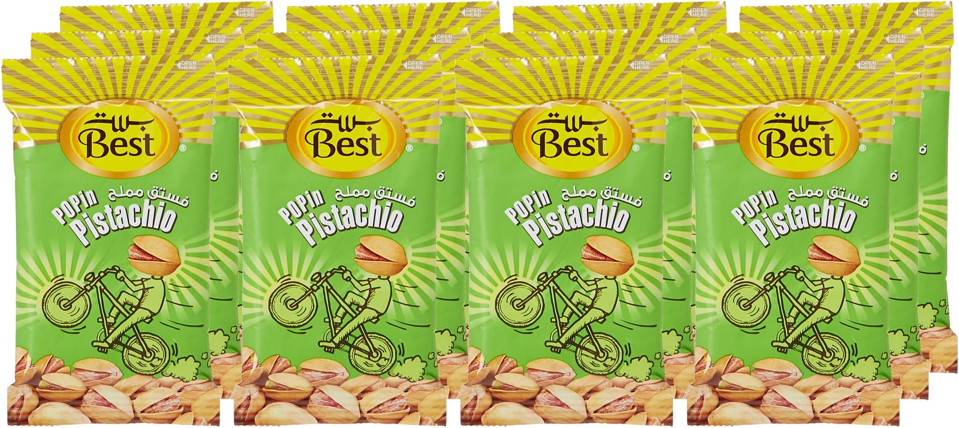 BEST POPIN PISTACHIOS 13GM BOX 12PCS