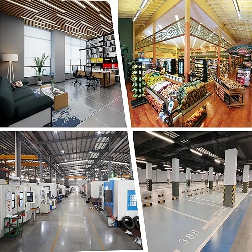 Miniatura 5 de MKUJOO Paquete de 6 luces LED T8 de 4 pies y 40 W, tubo de luz LED T8 integrado en forma de V, 4400 LM, 6000 K, blanco súper brillante, luces de