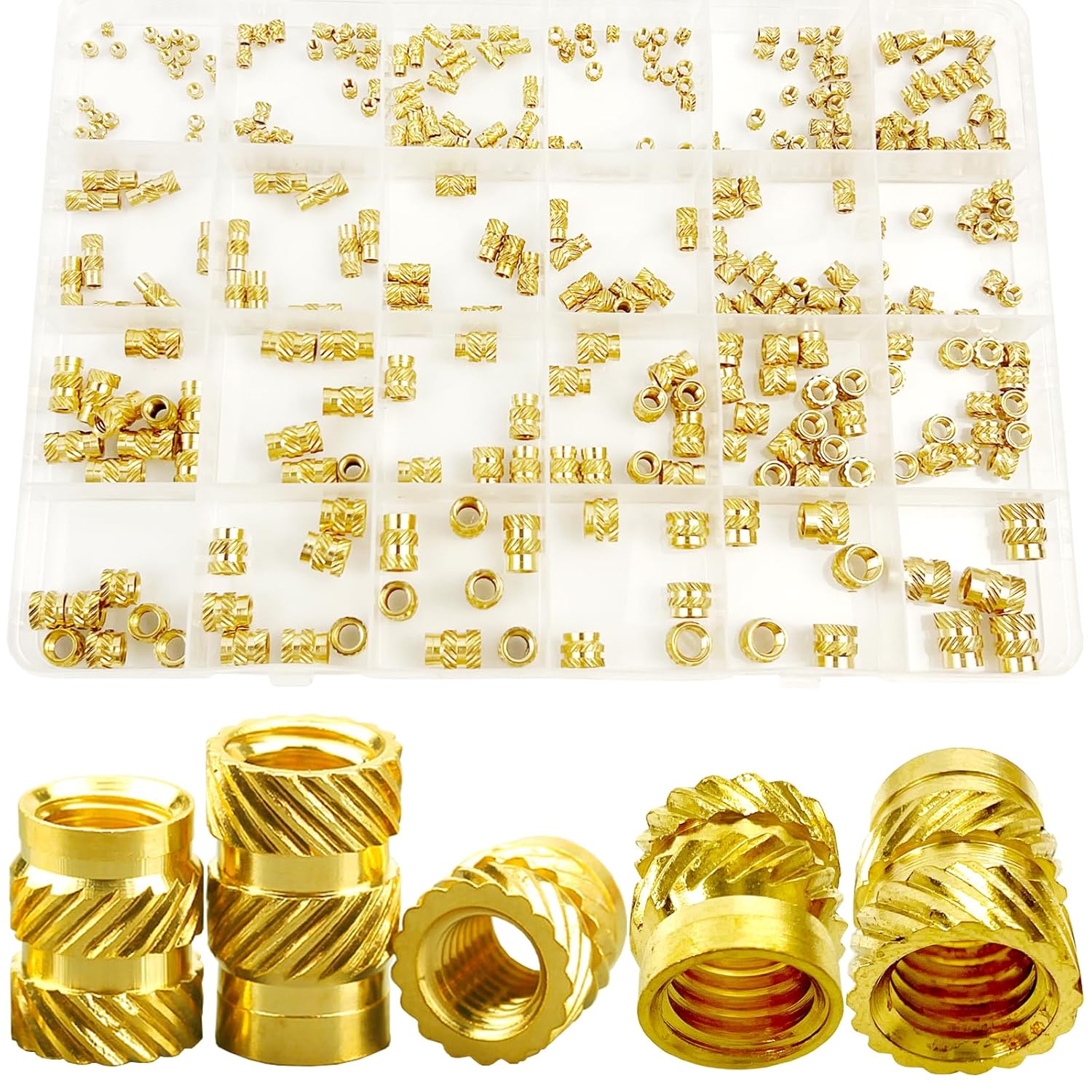 314Pcs Threaded Insert for Plastic, BTREEFLO M2 M2.5 M3 M4 M5 M6 Female ...