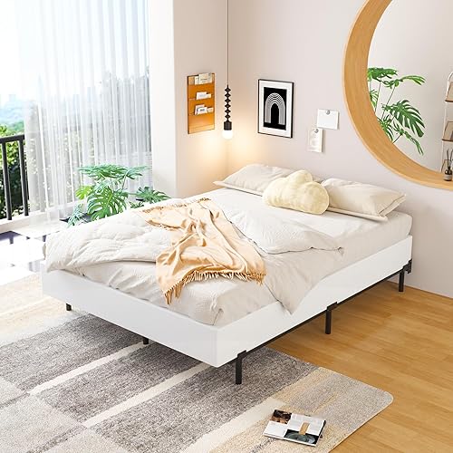 Vista 39 de EMODA Somier de 5 Pulgadas Tamaño Queen, Base de Cama de Metal Resistente con Funda de Tela, Fácil Montaje, Negro