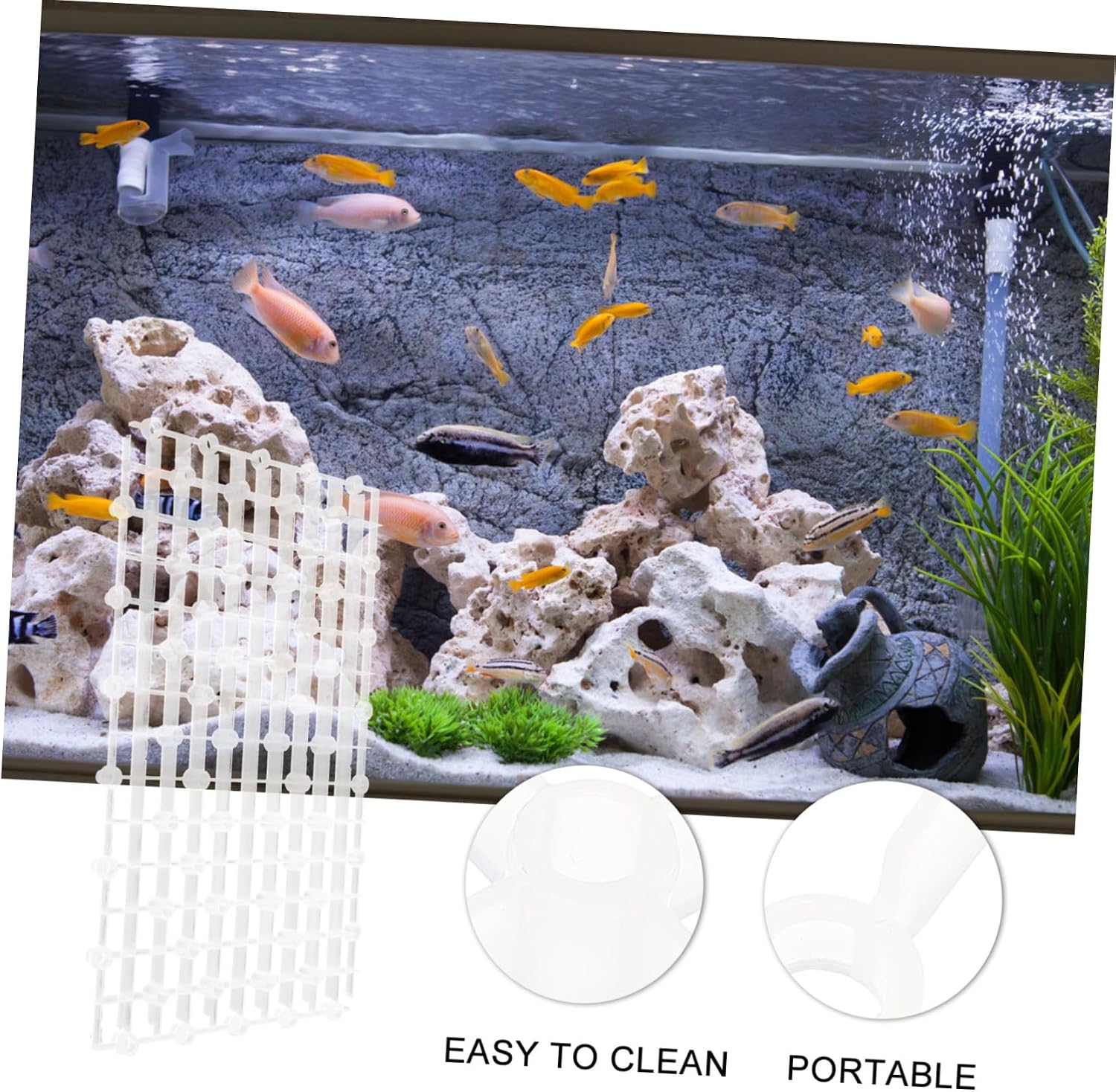 BESPORTBLE 2pcs Professional Tank Dividers for Aquarium Bottom Gravel Easy Installation Isolation Board for Fish Tank Setup