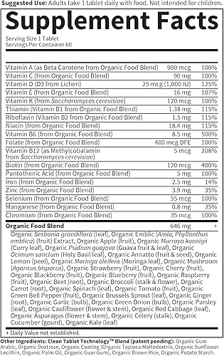 Miniatura 4 de Garden of Life Organics Once Dail,y 60 unidades de vitamina código de vitamina D3 5,000IU, 60 unidades