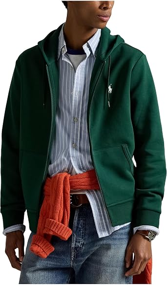 POLO RALPH LAUREN Mens Double-knit Full-zip Hoodie