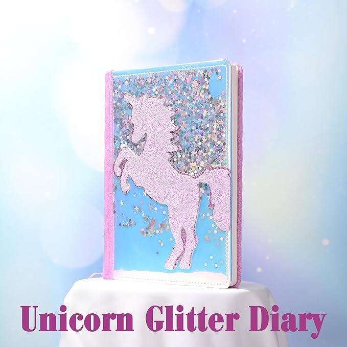 Diario Unicornio Brillante para Niñas - Cuaderno A5 miniatura 4