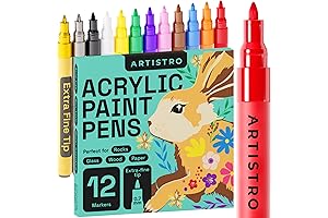 ARTISTRO Paint Pens for Rock Painting, Acrylic Paint Markers, Extra-fine Tip