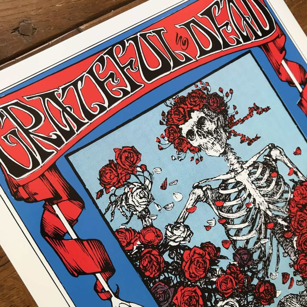 Amazon.co.jp: ポスター1966 Grateful Dead『Skeleton and Roses』by