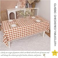 Vista 35 de Table Cloth Rectangle Table-Rustic Gingham Tablecloth Buffalo Plaid Table Cloth for Thanksgiving Christmas Kitchen Dining Room