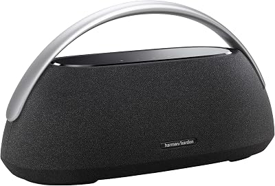 Harman Kardon Go Plus Play 3 Altavoz portátil, con Sonido estéreo, diseño Elegante, Bluetooth, Controles táctiles intuitivos y duración de batería de hasta 8 hrs, Negro, Enchufe EU (Tipo C)