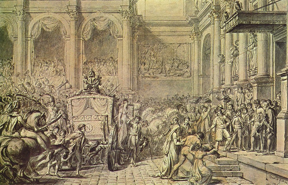 Jacques Louis David Buildings grand tableau pour habiller un grand mur