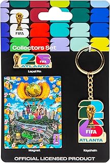 FIFA World Cup Host City Collector's Set – Includes Lapel Pin, Keychain & Magnet – Celebrates Your Favorite Host City