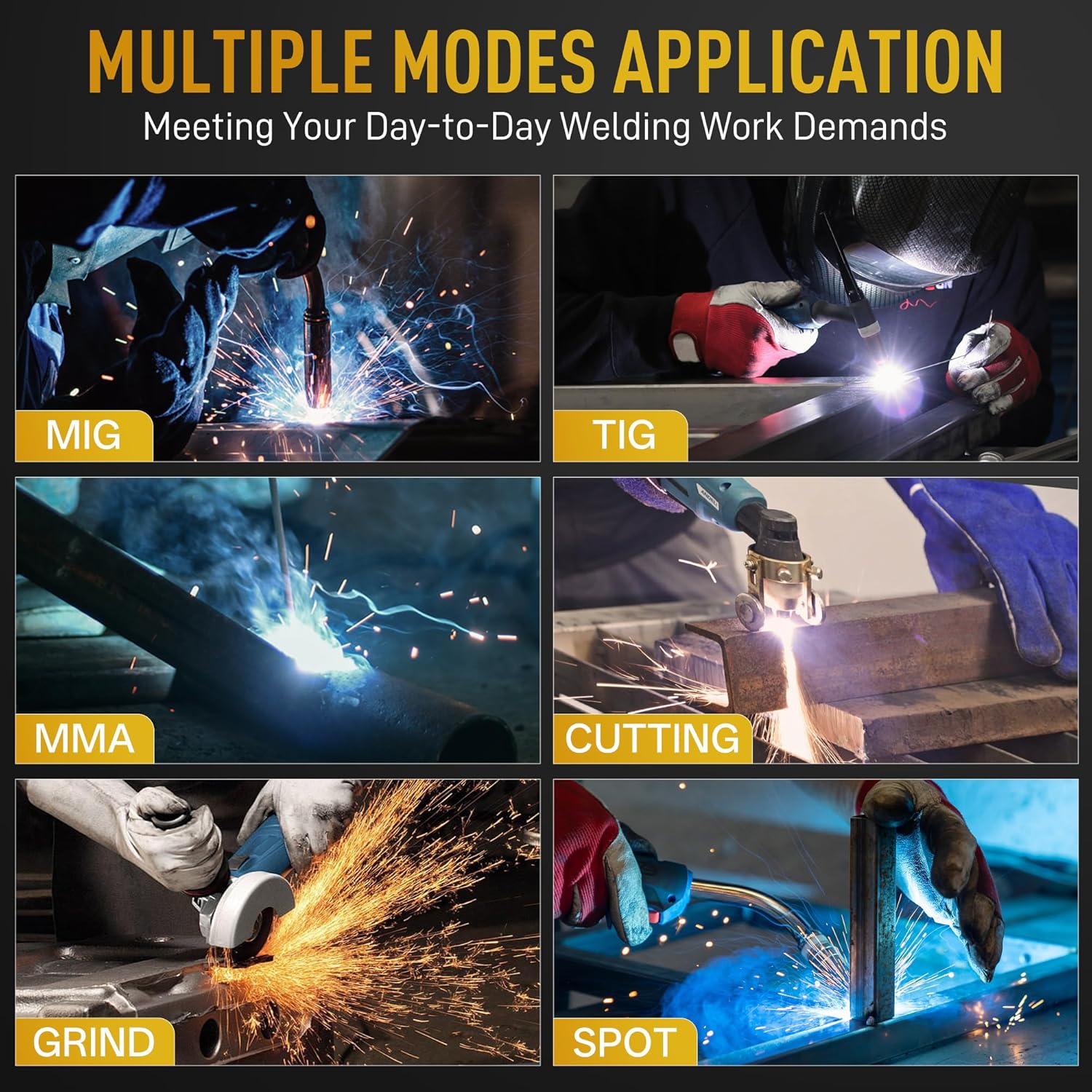ANDELI welding helmet multiple application modes