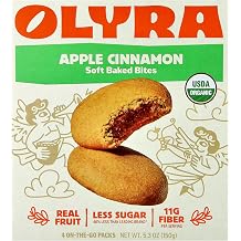 Olyra Organic Apple Cinnamon Bites 4pk, 5.3 OZ