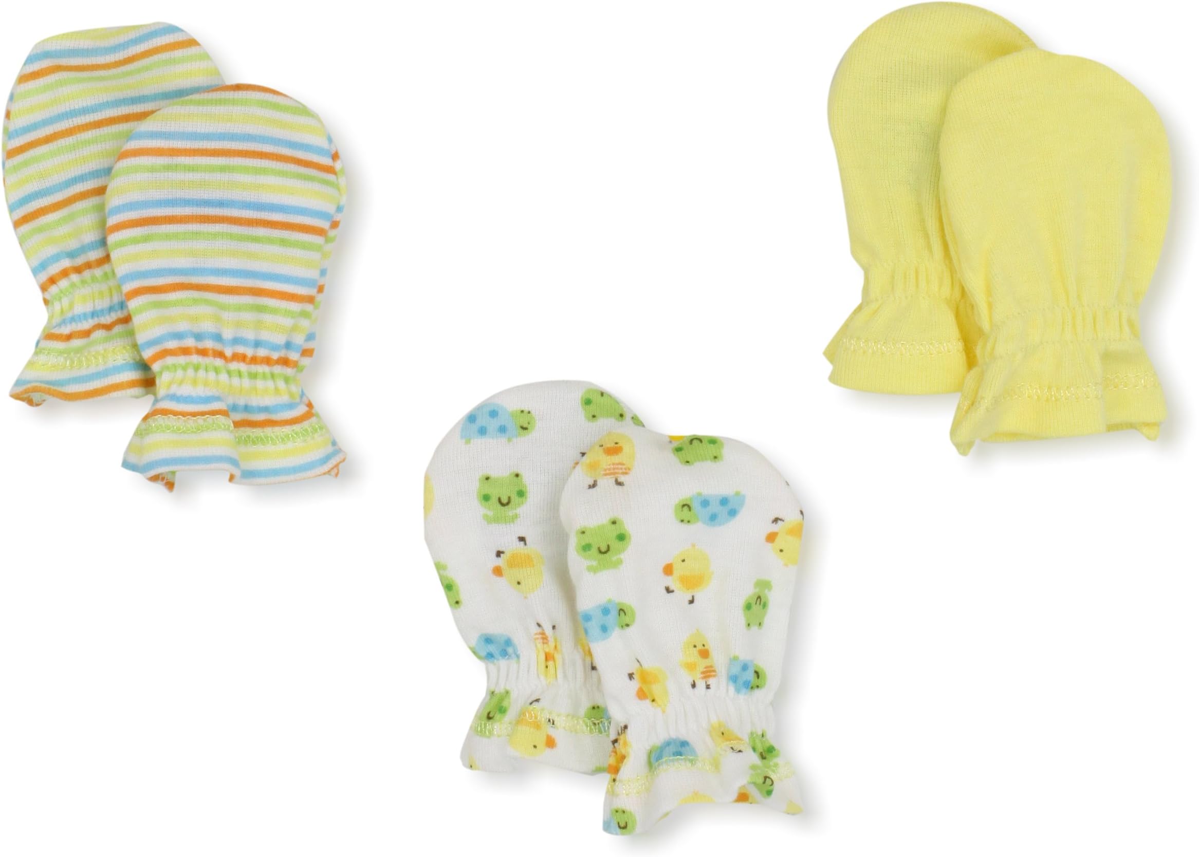 Gerber Unisex-Baby Ducks 3 Pack Mitten