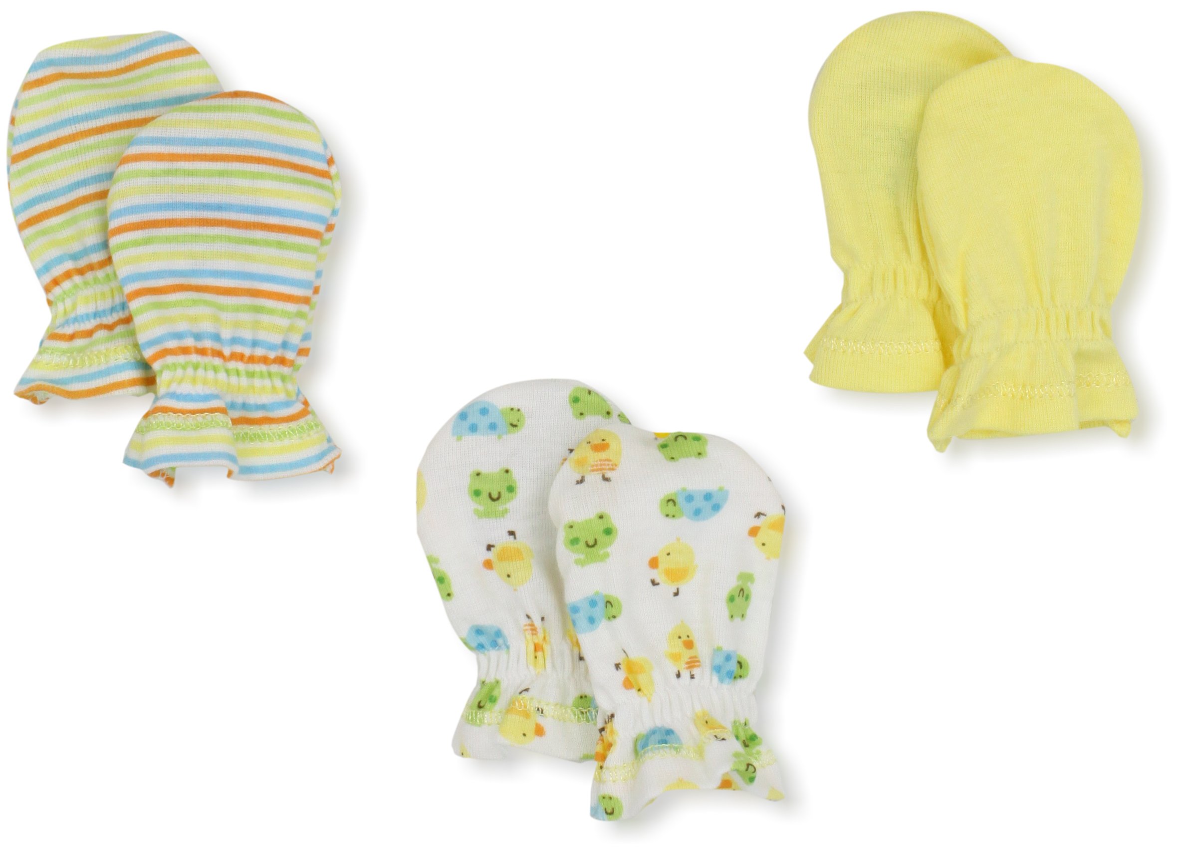 Gerber Unisex-Baby Ducks 3 Pack Mitten
