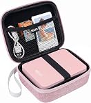 Nelko Housse de transport véritable pour imprimante photo, compatible PP01/PP02/PP03 portatif Mini Imprimante photo et papier photo, sac de rangement imperméable, étui seulement (gris)