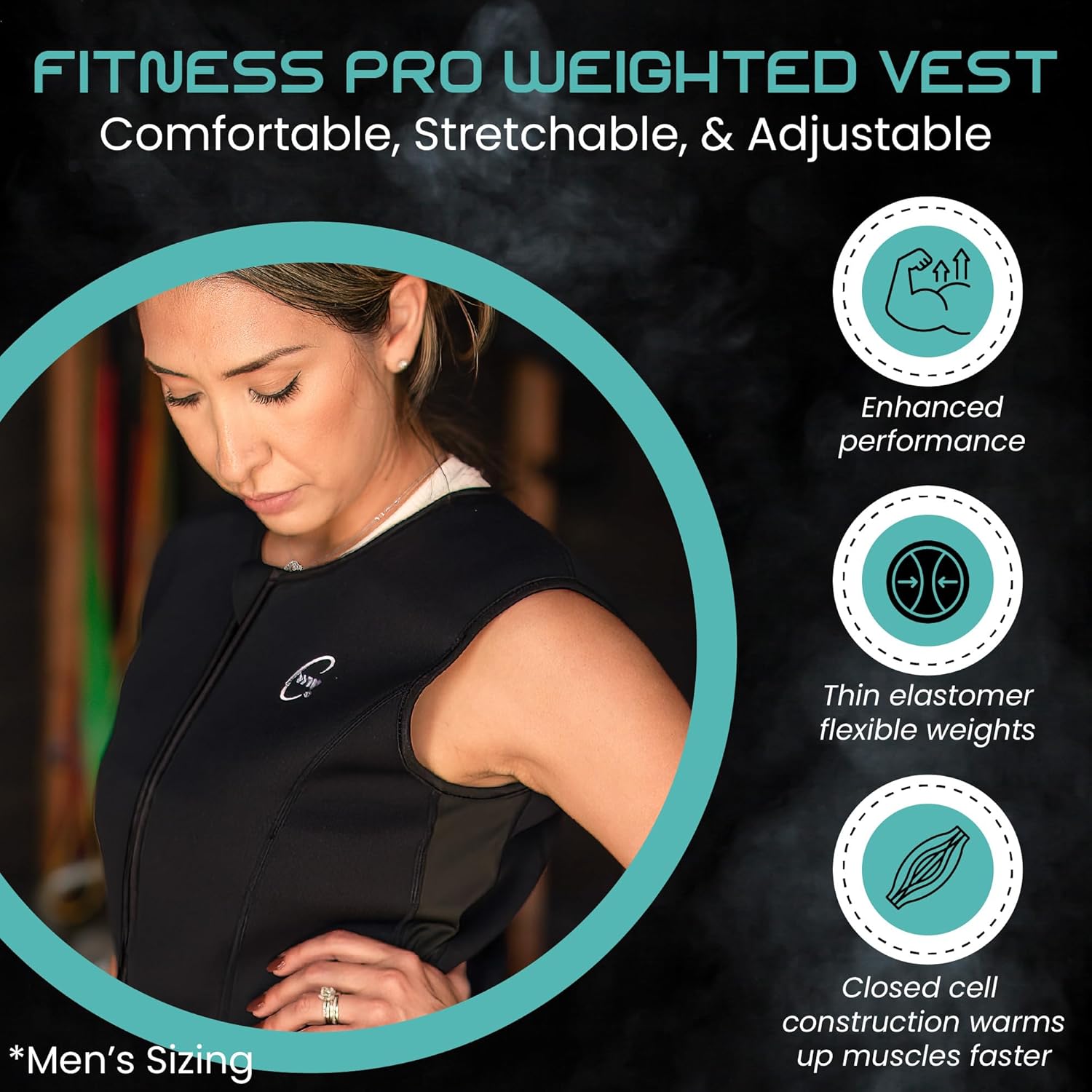 Challenge Weighted Workoutwear 8lb weighted vest