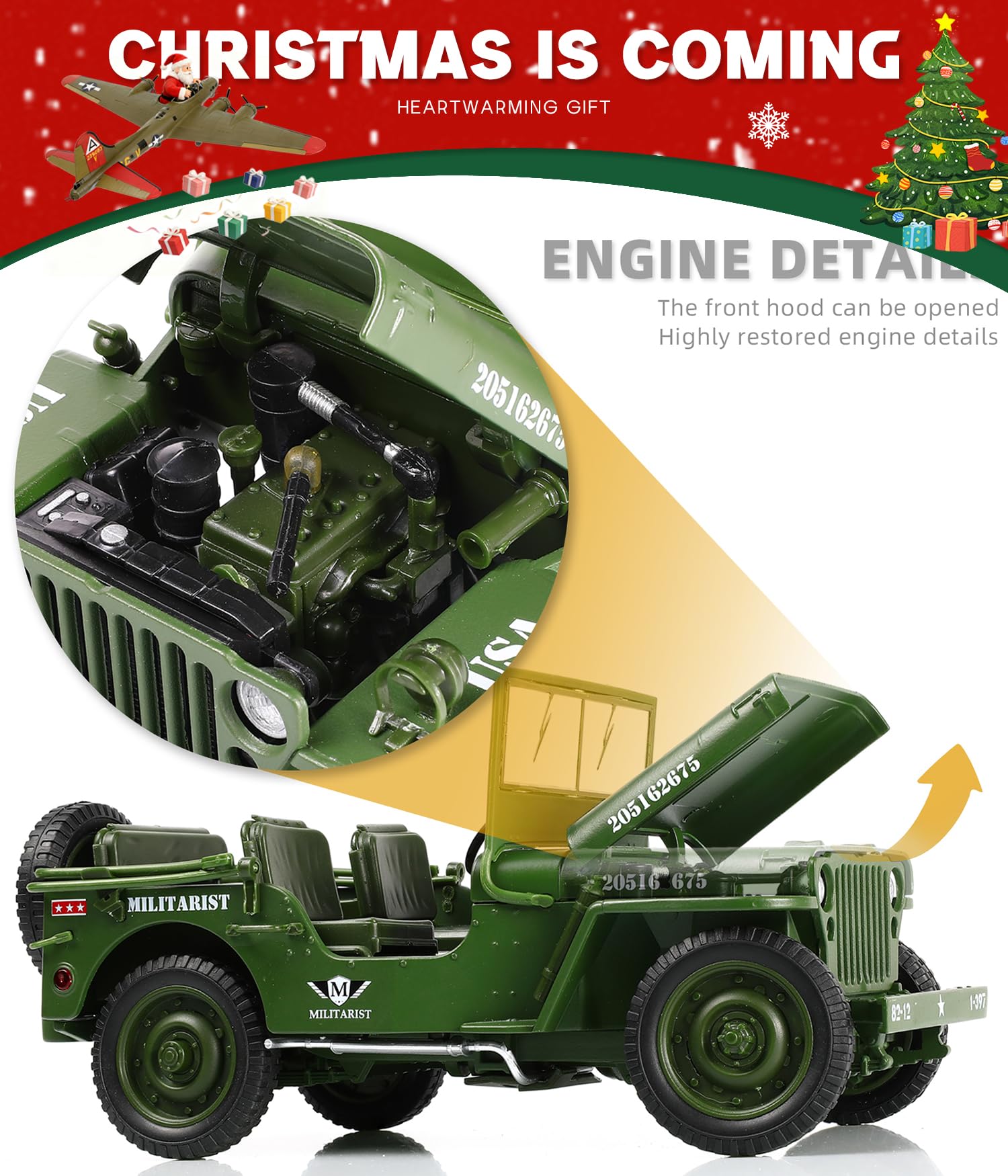 Amazon.co.jp: NUOTIE 1/18 ウィリス MB モデル 車 メタル ダイ