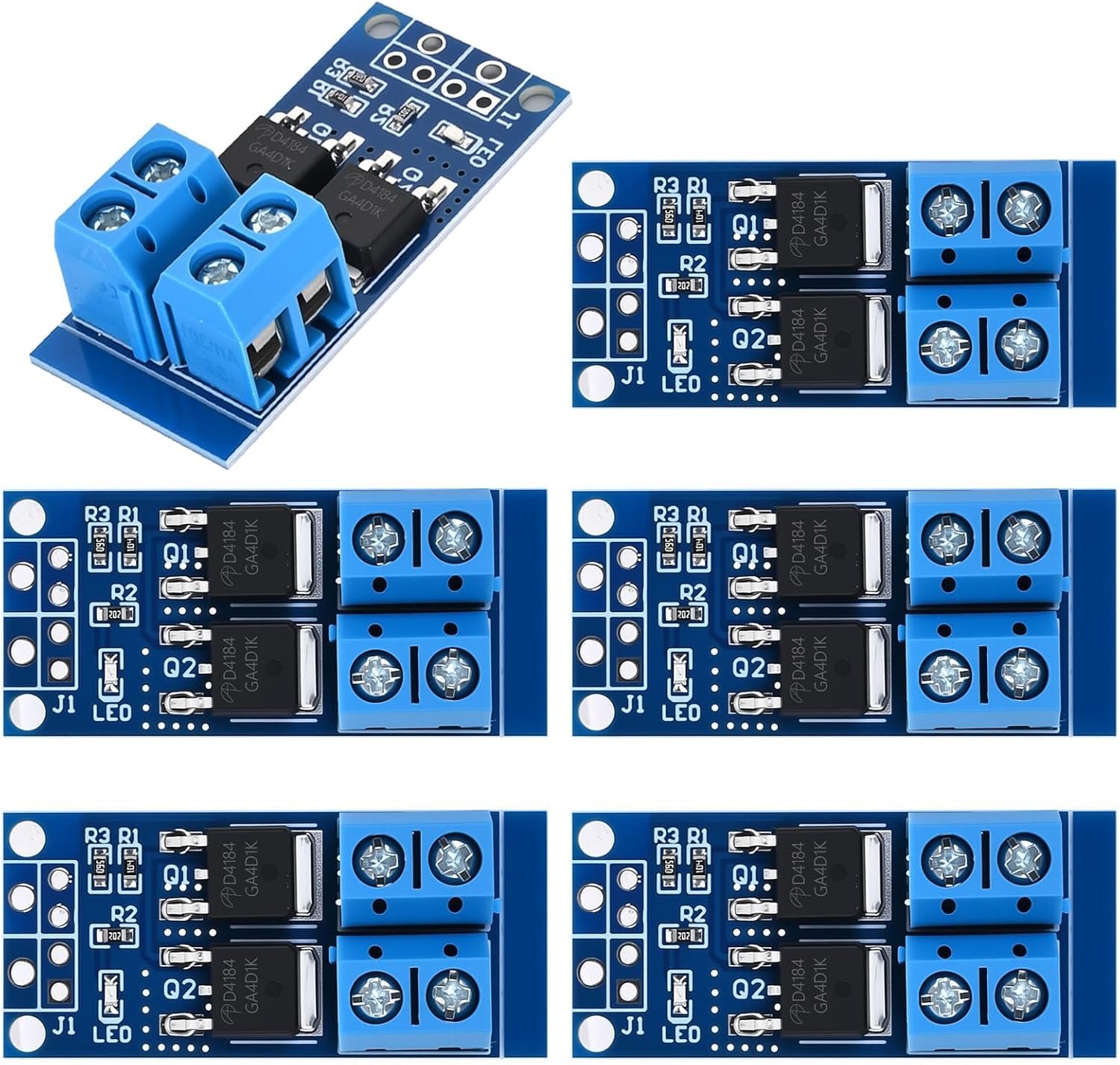 15A (Max 30A) 400W MOSFET Trigger Switch Drive Module 0-20KHz PWM Regulator Control Panel DC 5V-36V Electronic Switch Control Board DC Motor Speed Controller (Pack of 20)