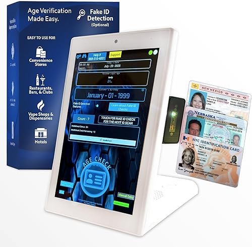 Escáner de identificación para bares y clubes verificador de identificación fácil de usar y confiable para su negocio que detecta identificaciones
