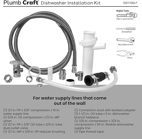 Miniatura 9 de Kit completo de reparación para desagües de PlumbCraft, 7027450, 0 volts