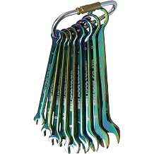 Best Tool 62301 9 Pieces Mini Combination Wrench Set with Carabiner
