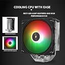 Thermalright Assassin X 120R Digital ARGB Black CPU Air Cooler, 2000RPM Speed,4 Heatpipes, 12cm Quiet PWM Fan CPU Cooler, Digital Screen Top Cover,for AM4/AM5,Intel LGA1700/1851/1150/1151/1200 gallery image