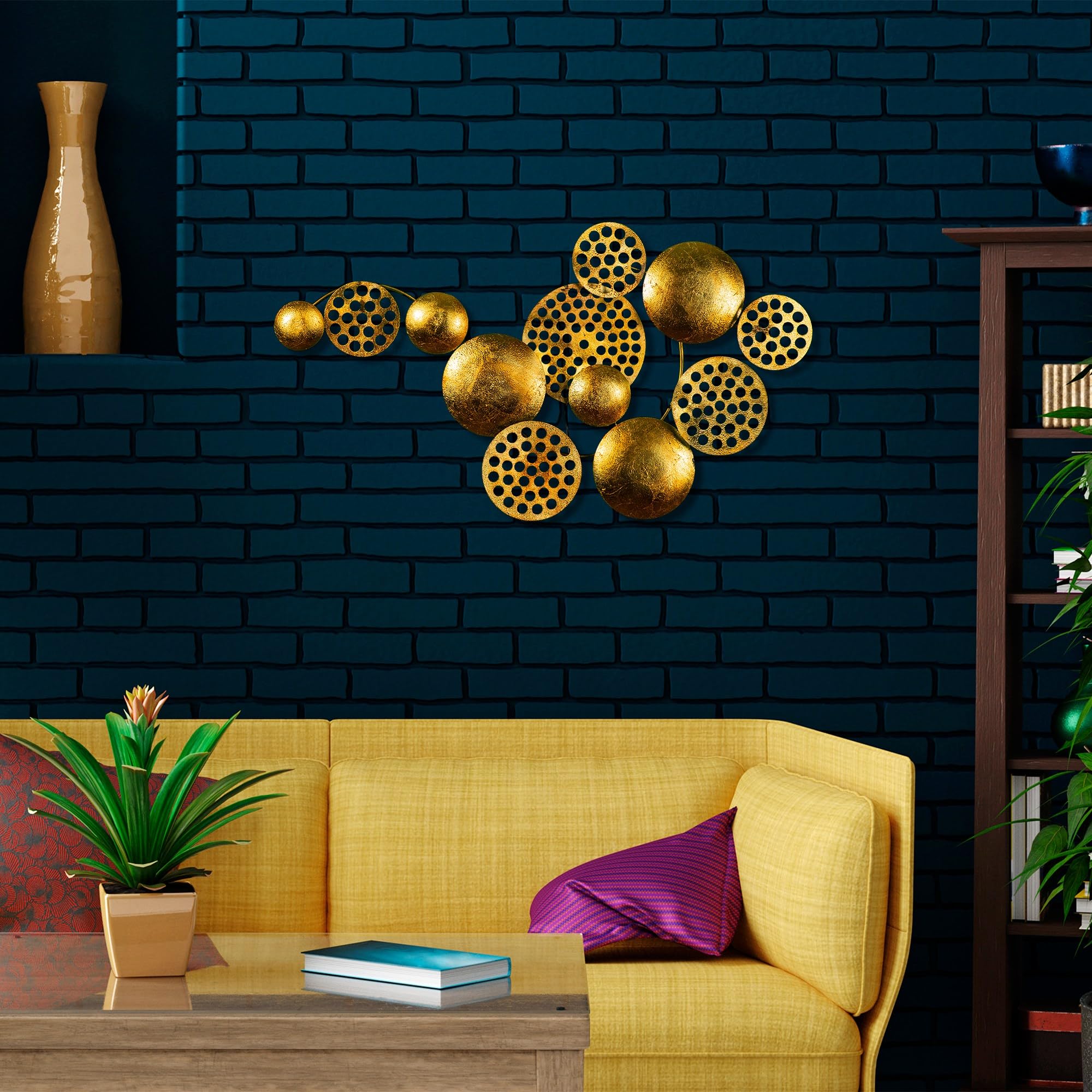 Décoration murale métal faite main pour un intérieur chaleureux