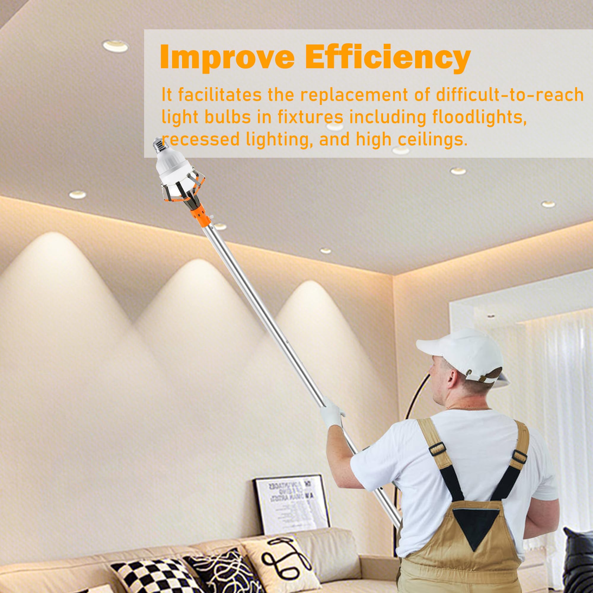Hand Held Light Bulb Changer Smart Bulb Speaker Ceiling Light Disco
