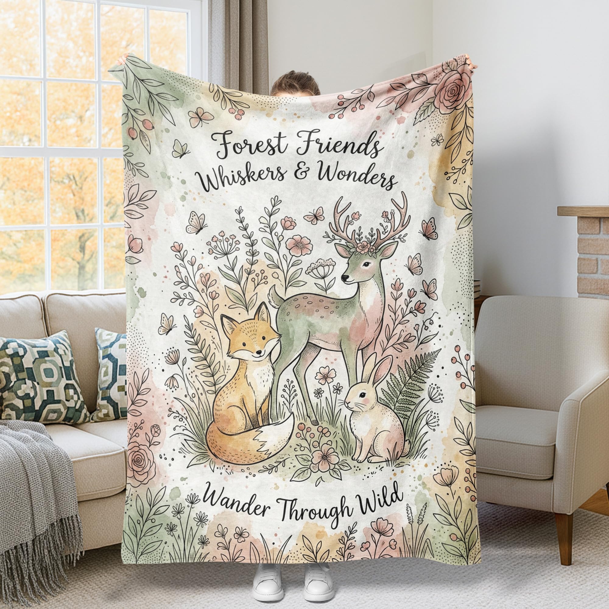 Couverture en flanelle douce 152x203 cm pour lit et canapé