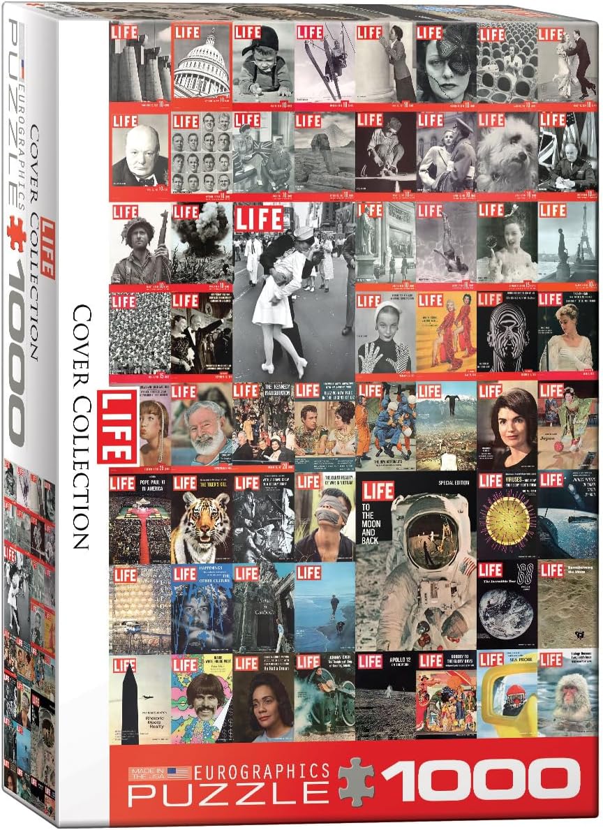 EuroGraphics The Life Cover Collection (1000 Piece) Puzzle (6000-0819) , Black