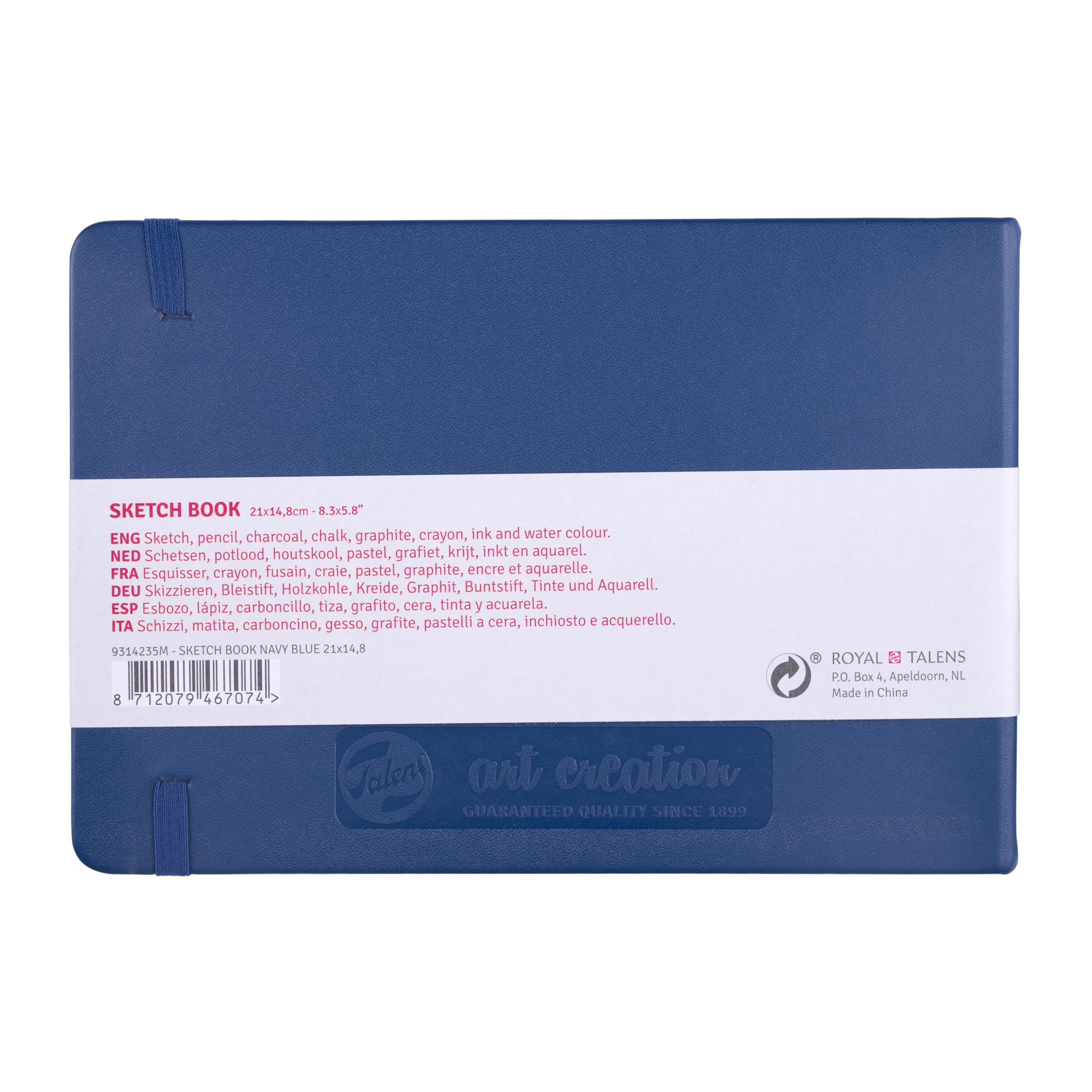 Talens Art Creation Szkicownik 21 x 15 cm - Navy Blue, 140 g, 80 ark.