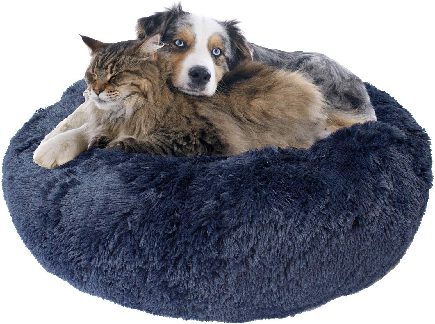 Downtown Pet Supply Orthopedic Dog Bed - Cozy Donut Dog Bed - Ergonomic Comfort and Joint Support, Even for Large Dogs - Washable Faux…