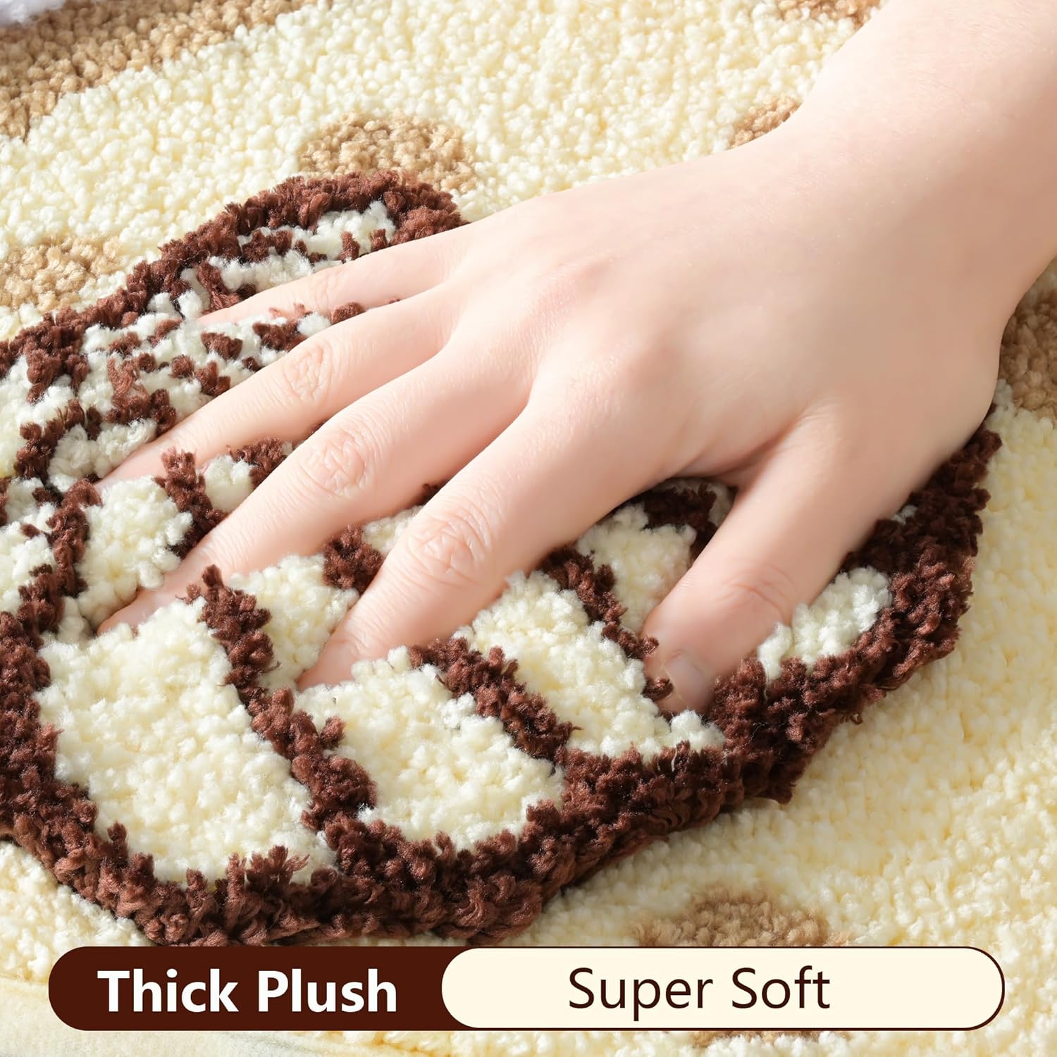 QJHOMO Coastal Bathroom Rugs Beach Ocean Wave Bath Mat Nautical Rug, Cute Colorful Bath Rug 3D Starfish Shell Beachy Theme Bathroom Decor, Soft Microfiber Carpet Non Slip Washable Bathmat(20x32 inch)